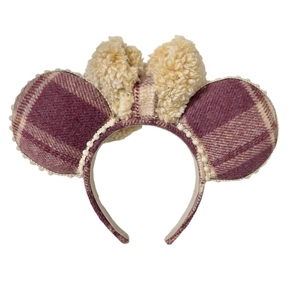 Cozy Flannel Sherpa Minnie Mouse Ears - Picture 3 of 3